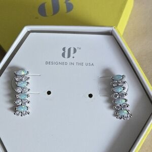 Bomb Party Pale Green Fire Opal Earrings Only In Your Dreams
